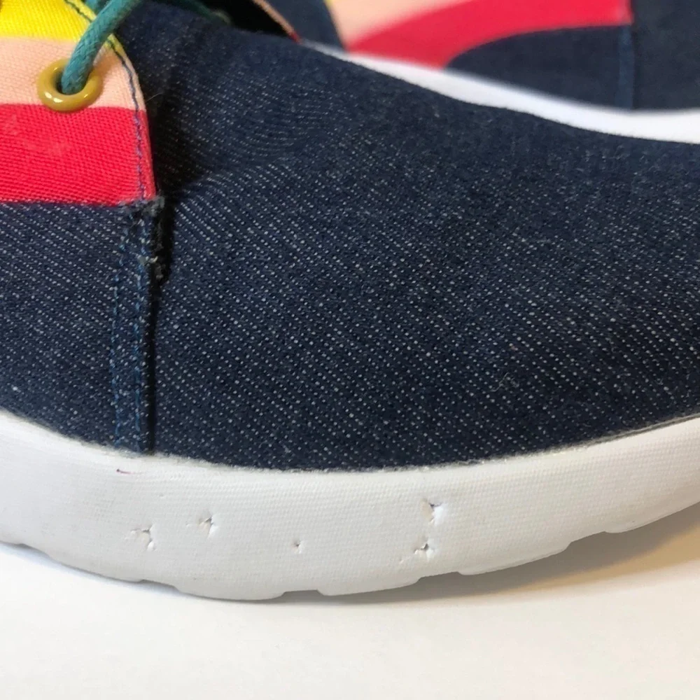 YRU Beam Hi Denim Shoes Sneakers Rainbow 9